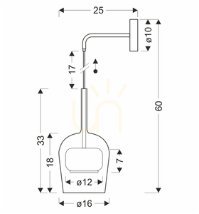Lampă de perete GLAXI negru GX53 9W CANDELLUX 21-50373 small 2