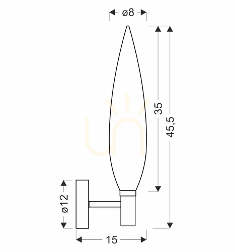 Verifica Lampă de perete NORDIC maro G9 5W CANDELLUX 21-55170