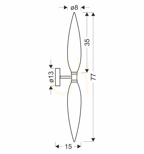 Verifica Lampă de perete NORDIC gri G9 5W CANDELLUX 22-55217