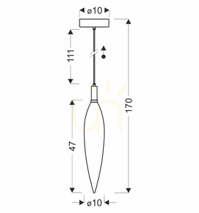 Lampă suspendată NORDIC gri G9 5W CANDELLUX 31-51301 small 4
