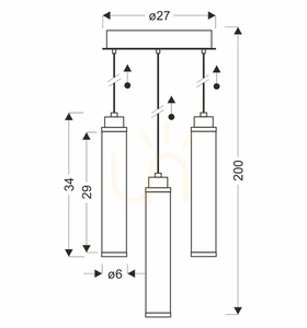 CORTE lampă suspendată transparentă LED 25W CANDELLUX 33-50762 small 4