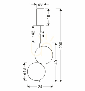 PLAYA transparent LED 10W lampă suspendată CANDELLUX 32-50472 small 2