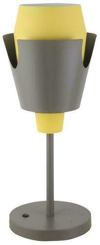 Verifica Lampă de masă Candellux FALUN gri-galbenă E27 40 W 50501150