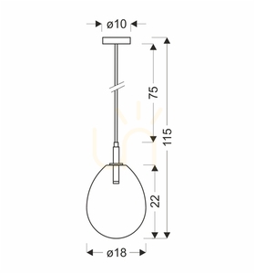 LUKKA crom LED 6W lampă suspendată CANDELLUX 50133209 small 3