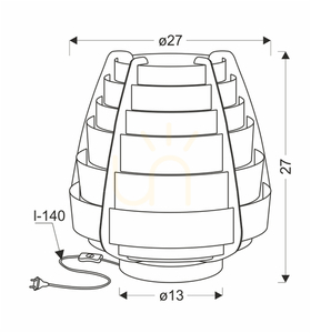Lampă de masă NAGOJA bej E27 40W CANDELLUX 50501039 small 4