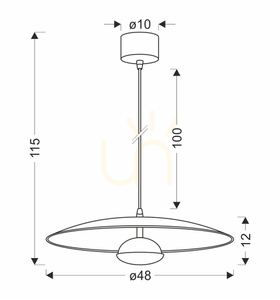LUND lampă suspendată LED alb 14.5W CANDELLUX 50133055 small 4