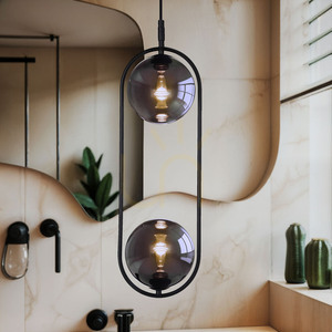 CORDEL negru mat G9 28W lampă suspendată CANDELLUX 32-44051 small 3