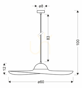 DECO negru E27 40W lampă suspendată CANDELLUX 31-38272 small 4