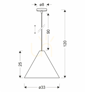 CONO lampă suspendată maro E27 40W CANDELLUX 31-37893 small 4