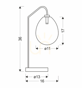 LUKKA lampă de masă floarea porumbului G9 10W CANDELLUX 50501224 small 4
