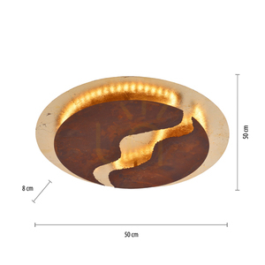 Plafonieră LED Paul Neuhaus NEVIS 6983-48 ruginiu-auriu 50 cm 3000 K dimabilă small 7