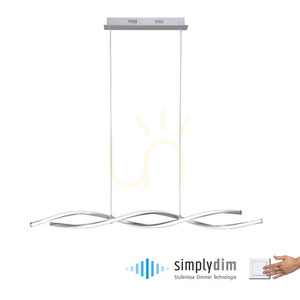Lampă cu pandantiv POLINA 9142-55 Argintiu 2xLED small 1