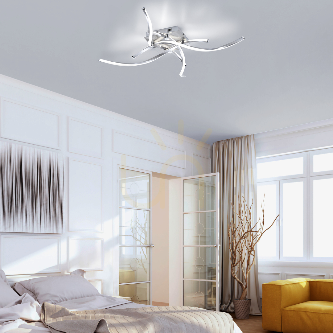 previzualizare POLINA Plafond 9144-55 Argint 4xLED POLINA Plafond 9144-55 Argint 4xLED