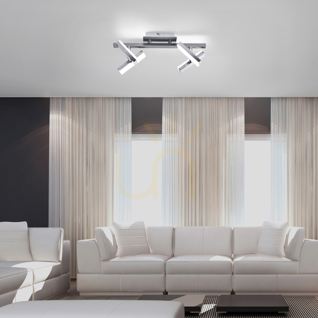 previzualizare RICO Plafond 11277-55 Argint 4xLED RICO Plafond 11277-55 Argint 4xLED