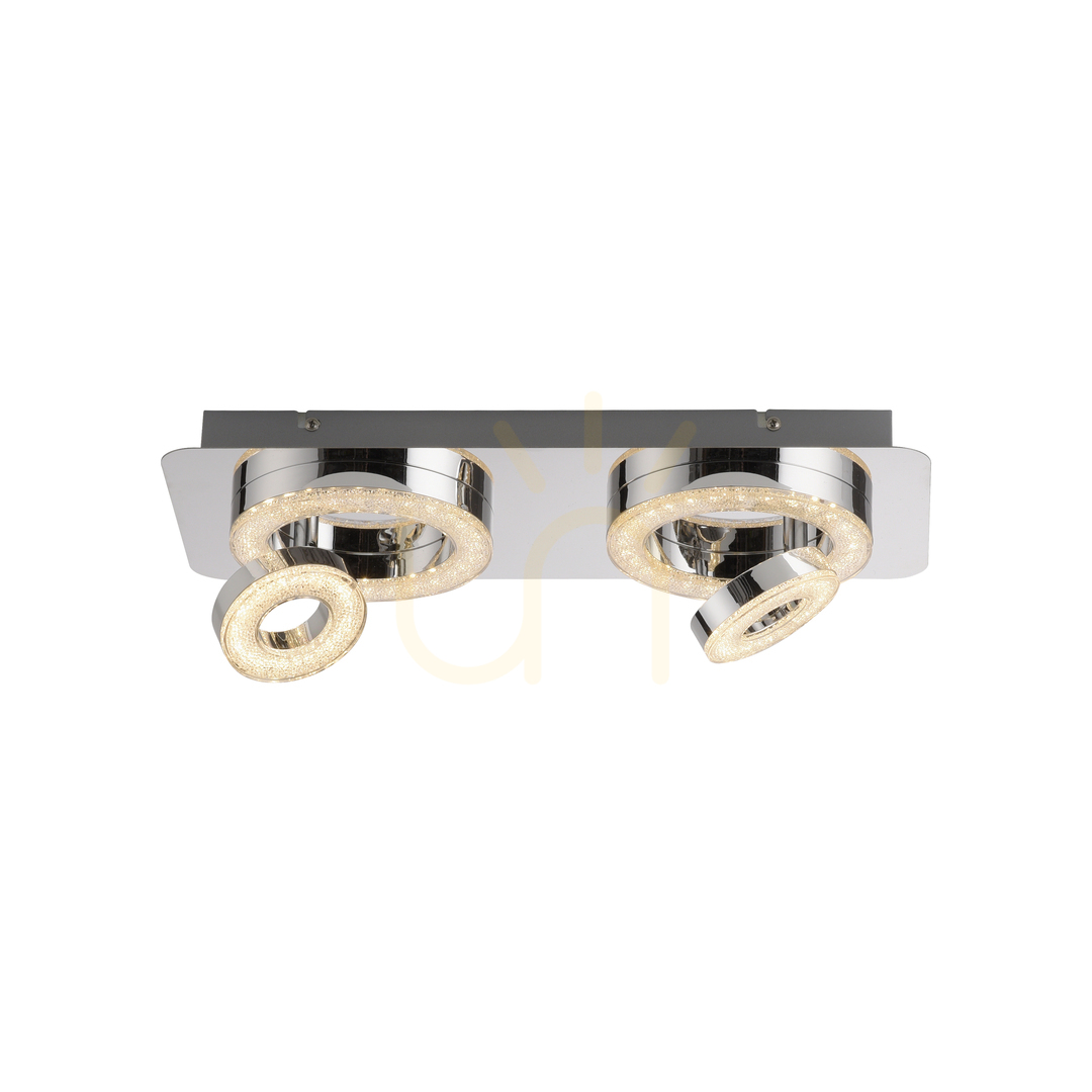 Spectacol TIM Plafond 14521-17 Crom 4xLED TIM Plafond 14521-17 Crom 4xLED