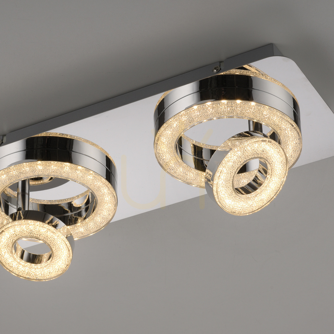Spectacol TIM Plafond 14521-17 Crom 4xLED TIM Plafond 14521-17 Crom 4xLED