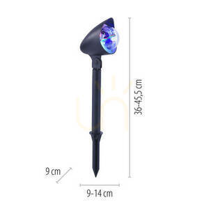 DISCO Lampă de grădină 19035-18 negru 1xLED small 4