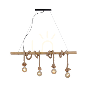 Lampă suspendată ROPE 15483-18 Bronz 4xE27 small 1