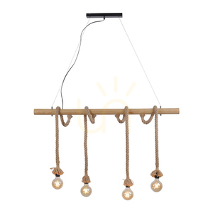 Lampă suspendată ROPE 15483-18 Bronz 4xE27 small 14