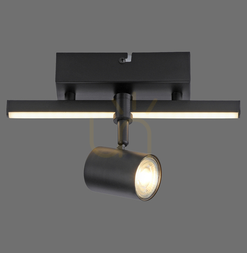 Verifica Plafond BARIK 6523-18 Negru 2xGU10