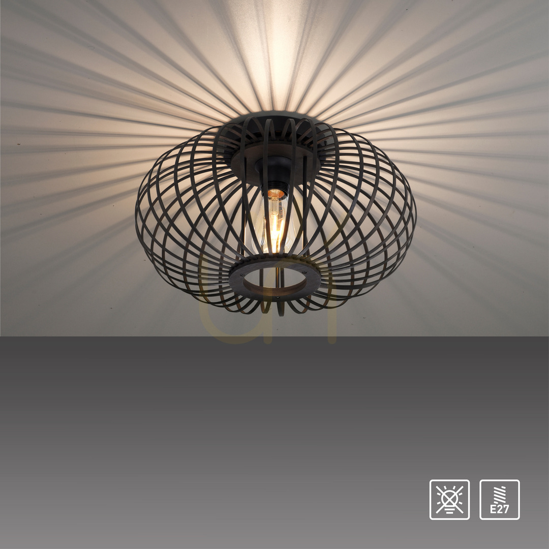 previzualizare Plafond RACOON 11410-18 Negru 5xE27 Plafond RACOON 11410-18 Negru 5xE27