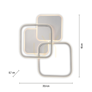 SEVENT Plafond 14117-55 Argint 1xLED small 8