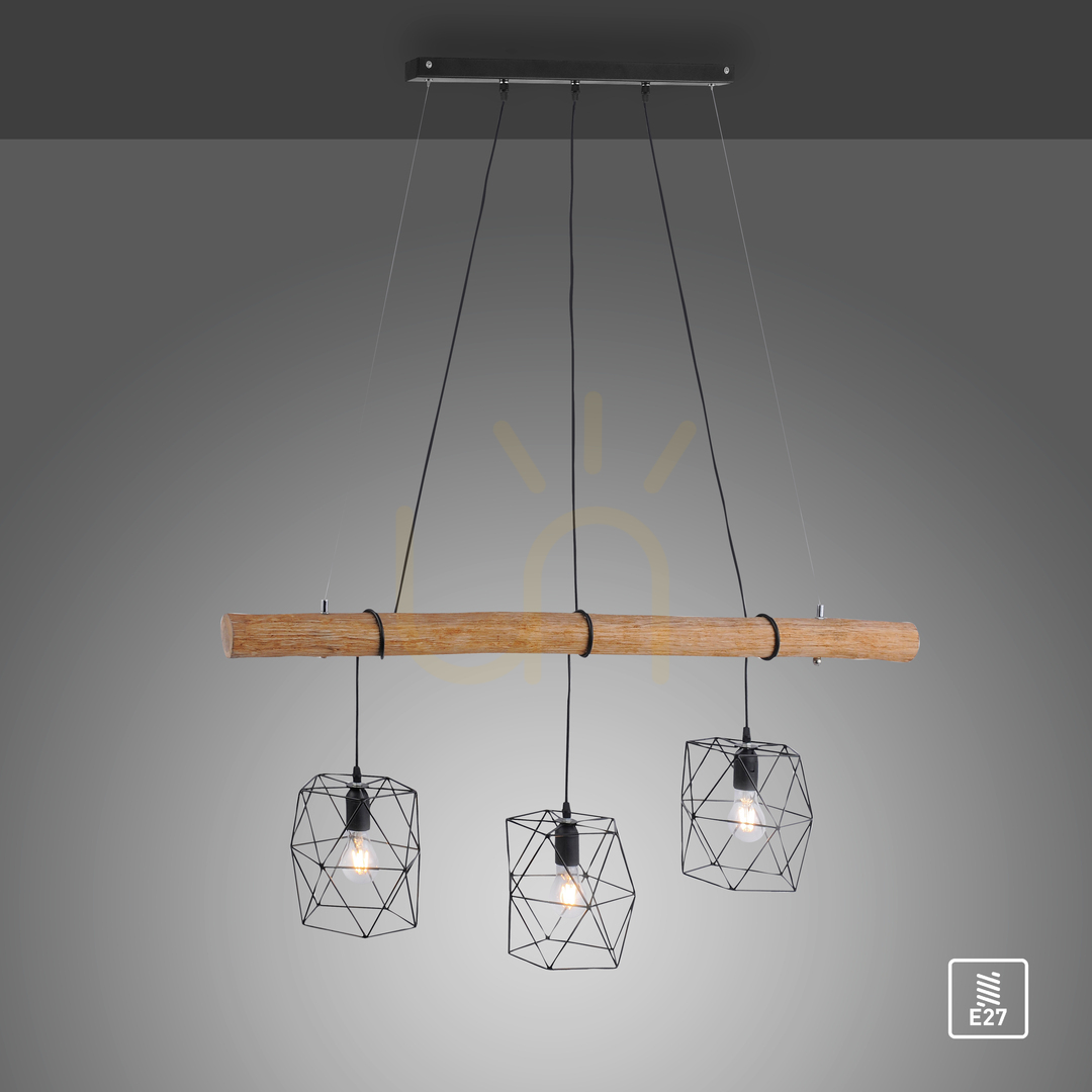 Verifica EDGAR Lampă suspendată 15503-18 negru 3xE27 EDGAR Lampă suspendată 15503-18 negru 3xE27