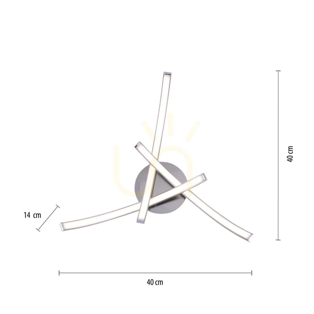 previzualizare VALERIE Plafond 15341-55 Argint 3xLED VALERIE Plafond 15341-55 Argint 3xLED
