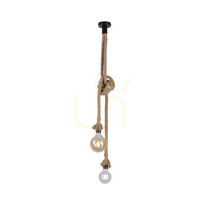 Lampă suspendată ROPE 15482-18 Brown 2xE27 small 6