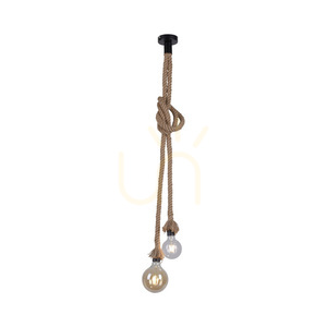 Lampă suspendată ROPE 15482-18 Brown 2xE27 small 9
