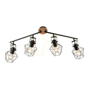 Plafond JARO 15674-78 Negru 4xE27 1 Plafond JARO 15674-78 Negru 4xE27 small 1