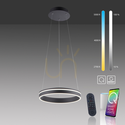 Verifica Q-VITO 8410-13 Antracit 1xLED Lampă suspendată