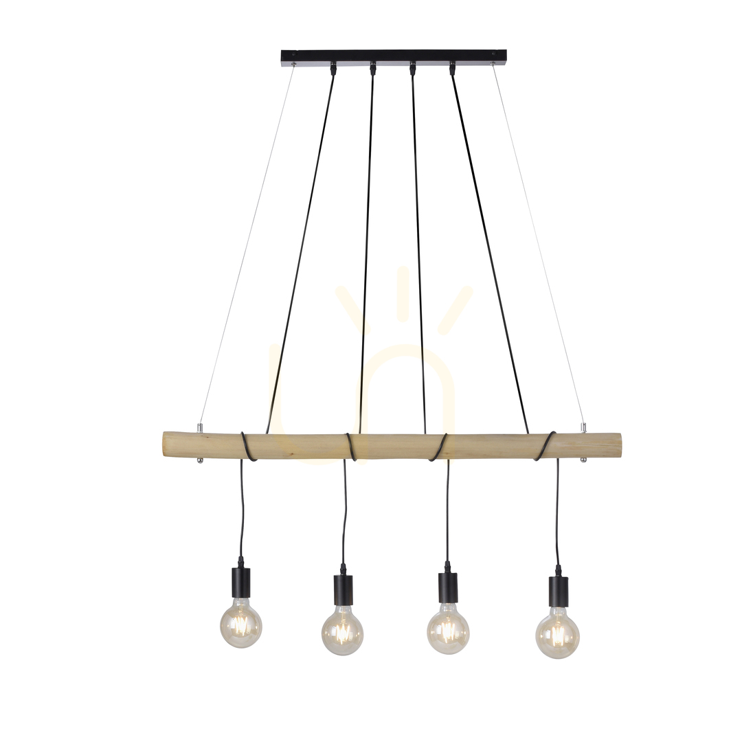 Verifica Lampă suspendată TERO 15505-18 negru 4xE27 Lampă suspendată TERO 15505-18 negru 4xE27