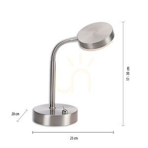 Lampă de masă HENSKEN 14419-55 Argint 1xLED small 7