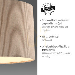 GREEN DURO Plafond 14891-39 Bej 1xE27 4 GREEN DURO Plafond 14891-39 Bej 1xE27 small 4