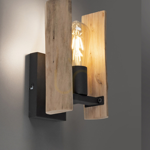 Lampă de perete LOG 15701-79 Negru 1xE27 small 8