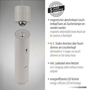 Lampă suspendată ATTACH 18281-40 Gri 1xLED small 4