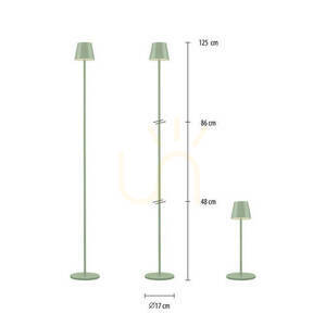 EURIA Lampă de grădină 19252-43 Verde 1xLED small 7