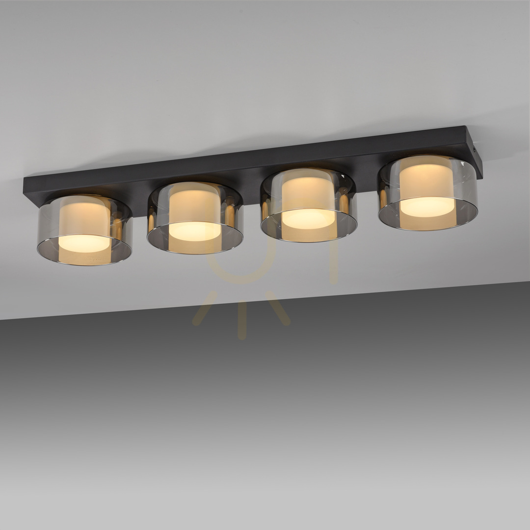 Verifica Plafond RIKA 6164-18 Negru 4xLED Plafond RIKA 6164-18 Negru 4xLED