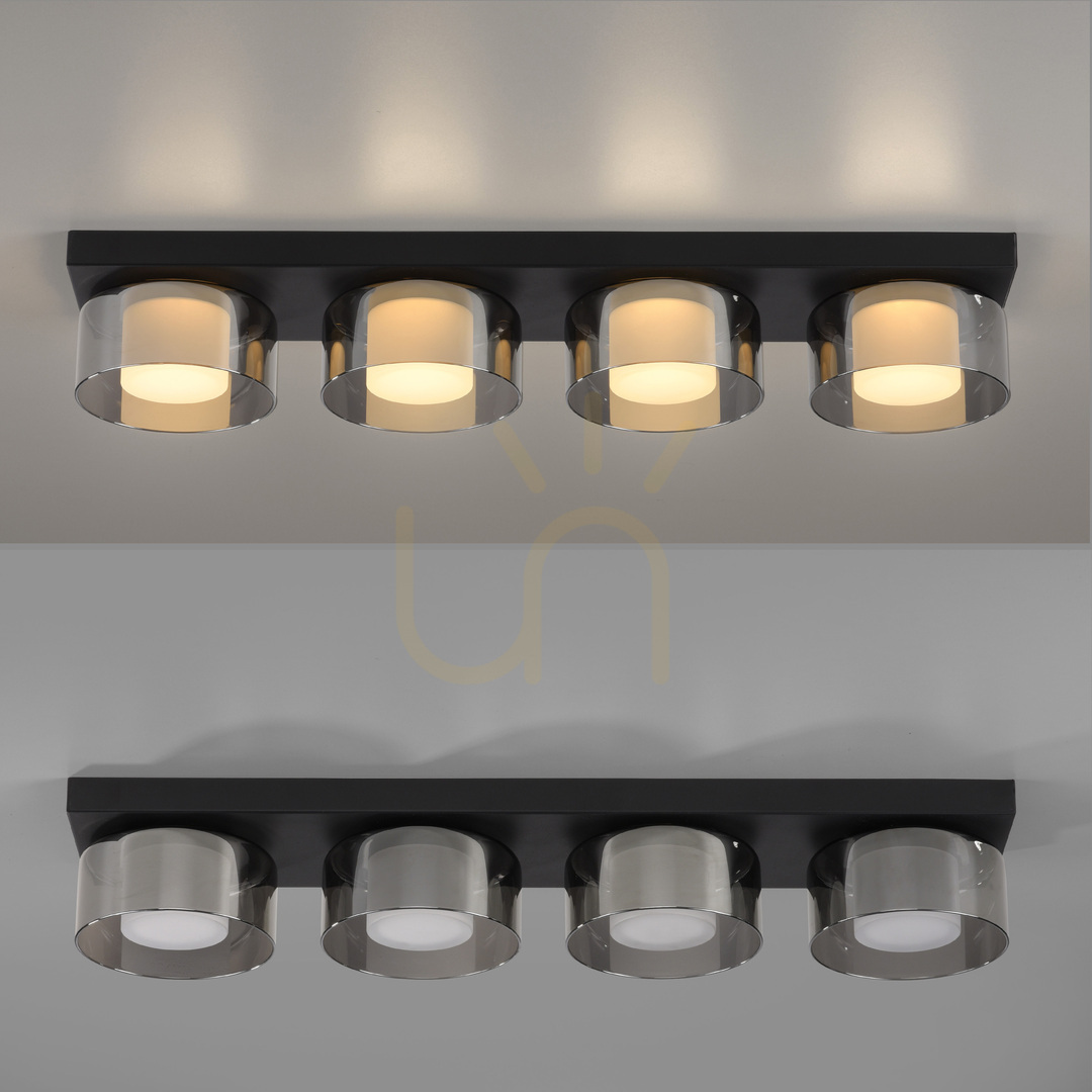 previzualizare Plafond RIKA 6164-18 Negru 4xLED Plafond RIKA 6164-18 Negru 4xLED