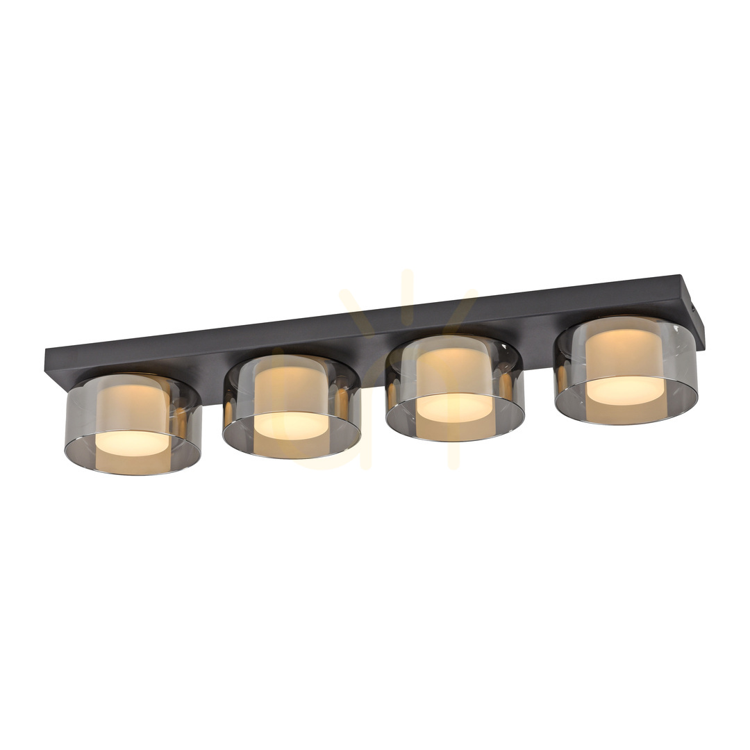previzualizare Plafond RIKA 6164-18 Negru 4xLED Plafond RIKA 6164-18 Negru 4xLED