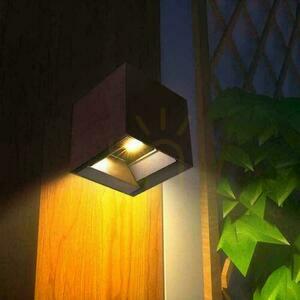 Aplica solară de exterior V-TAC VT-409CCT corten LED 3 W IP65 cu senzor de mișcare small 10