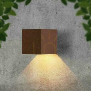 Aplica solară de exterior V-TAC VT-409CCT corten LED 3 W IP65 cu senzor de mișcare small 4