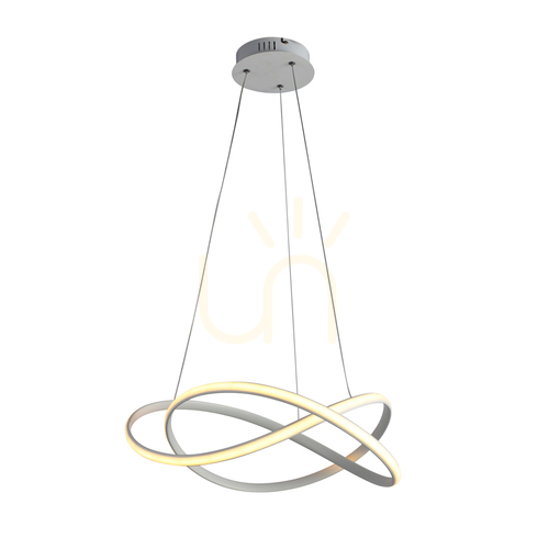 Verifica Lampă suspendată Italux Rumio LED alb 50 cm PND-23917-WH