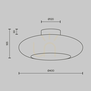 Plafonieră LED Maytoni Aros MOD507CL-L12GRK gri 12 W 40 cm small 7