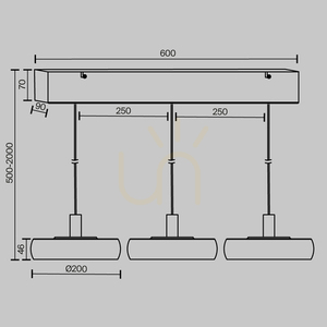 Lampă suspendată FLOAT MOD498PL-L25BK1 Maytoni small 7