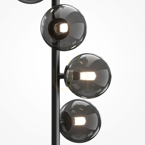 Verifica Lampadar Maytoni Dallas MOD545FL-06B negru, 6×G9, 150 cm