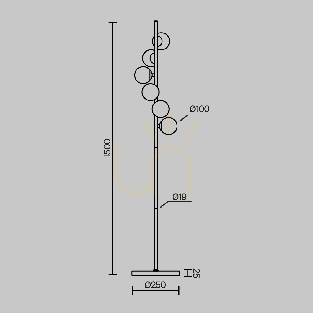 Verifica DALLAS lampă de podea MOD545FL-06G1 Maytoni DALLAS lampă de podea MOD545FL-06G1 Maytoni