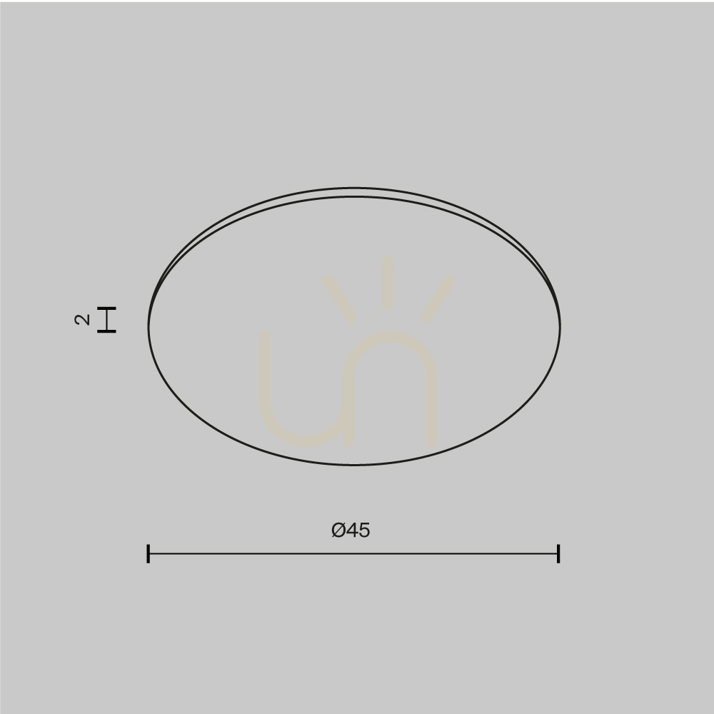 Spectacol Sticlă de protecție Maytoni Dip Glass001-D45 pentru corpuri Dip de 15 W, Ø45 mm Sticlă de protecție Maytoni Dip Glass001-D45 pentru corpuri Dip de 15 W, Ø45 mm