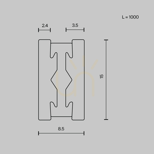 FLARITY TRX154-111B Maytoni Șină de iluminat de 100 cm small 6